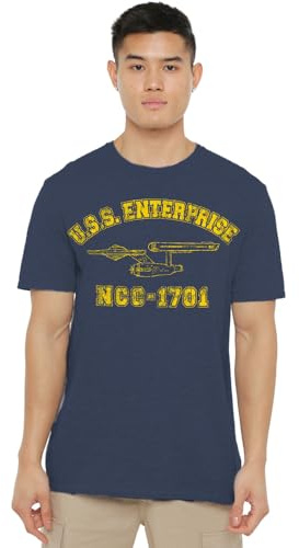 Star Trek Unisex Enterprise Athletic Unisex T Shirt T-Shirt