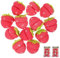 Strawberry Heatless Curlers, Hitzefreie Lockenwickler für Locken Ohne Hitze, Schwamm Lockenwickler für Lange & Kurze Haare, Über Nacht Locken ohne Hitzeschäden (12Pcs, One Size)