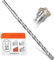 BAUBECK SDS Plus Bohrer 14mm x 260mm lang für Beton & Stein - Premium 40CR Stahl, langlebig - 4 Schneiden Steinbohrer 14 mm für beste Ergebnisse - SDS+ Bohrer 14er Betonbohrer