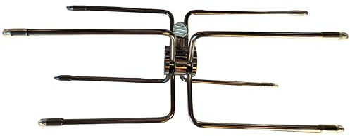 BBQNovation Hochwertige Doppelseitige Edelstahl-Fleischgabel – Rostfrei & Vielseitig, Ideal als Fleischklammer und Fleischnadeln für Grillspieß Rotisserie