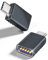 Zestiq Adaptador USB C a USB 2 Piezas, 10Gbps USB C Macho a USB 3.2 Hembra OTG Adaptador, Thunderbolt 4 a USB 3.2 Adaptador Compatible con iPhone 16 Pro MAX, MacBook, iPad, Samsung S25