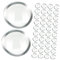 Uonlytech 200stücke Transparente Glasperlen Für Vasenfüllung Bastelmaterial Aquariendekoration Gartenlandschaft Große Glassteine Für Kreative Designs Und Arrangements