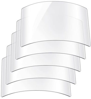 Jooehyer 5pcs SandBlasting Hood Repaceent Lens Glass Visors Peel Off Lens Cover for Painting Dusting Grinding