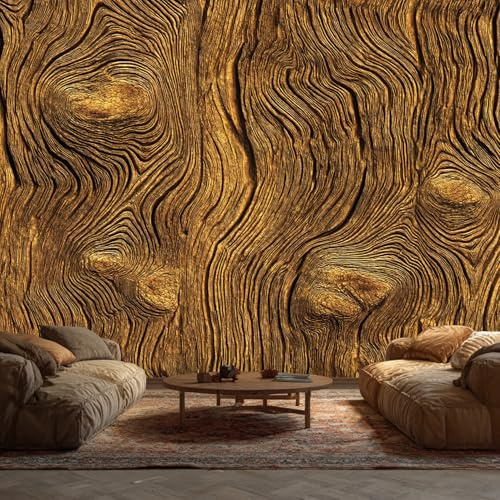 Generisch Tapete Holzoptik, Vliestapete Holz 3D Effekt Innen Wohnzimmer Küche Schlafzimmer Tapeten, Holzoptik Wand Deko Wandtapete 130L x 80B cm, SH0202
