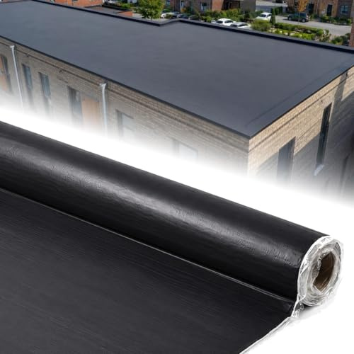 Film autocollant pour toiture - Alternative au carton bitumé - Autocollant - Anthracite - 10 m² - Pour abris de jardin, toits de garage et abris de jardin