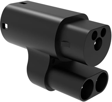 Ladeadapter Typ 2 auf CCS2, EV-Konverterstecker for CCS Combo 2-Autos, 32 A 22 kW AC-Schnellladeanschluss for Elektrofahrzeuge an Typ-2-Stationen