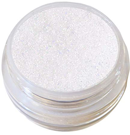 KM-Nails Glitter weiß irisierend XXL Studio Größe fein 10ml
