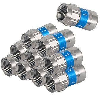 10Stk. Kathrein EMK 20 F-Stecker und 1x F-Stecker NA-Digital