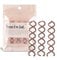 Kitsch 3 PCS Spiral Bobby Pins for Girls and Women - Rounded Tips, Chip-Resistant Bun Twist Spiral Hair Pins | Hair Bun Maker Ideal for Thin & Thick Hair, Secure Hold All-Day - Brown