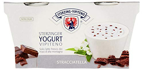 Sterzing Vipiteno Yogurt Intero alla Stracciatella, 2 x 125g