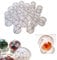 20 Stück Acrylkugeln 6cm Durchmesser durchsichtige Kugel aufhängen transparent Dekokugel Bastel Set Acrylkugel Weihnachtsbaum-Kugel Teilbar befüllen befüllbare von CRYSTAL KING
