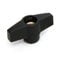M6 Wing knob Open top Brass Insert Thumb Screw Machine jig Handle Drill Saw Nut Bolt