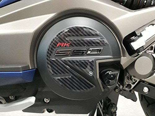 labelbike - 2 3D Harz Aufkleber Dekorationen und Schutz für Motorrad Roller Carter kompatibel mit Kymco AK 550