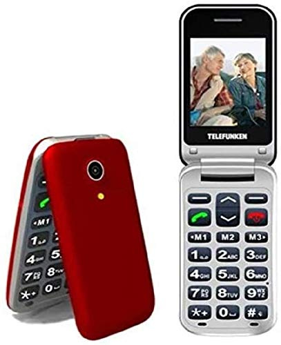 Telefunken TM 210 - Teléfono Móvil Libre, Izy Rojo