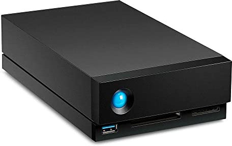 LaCie - Estación de Acoplamiento para Disco Duro Externo de 8 TB - Thunderbolt 3 USB 3.1 USB 3.0 7200 RPM - Discos empresariales para Mac y PC de Escritorio, recuperación de Datos (STHS8000800)
