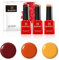 BLUESKY Gel Polish, Gel Nagellack Set, Burnt Sunset. Banana Mania Lt129, Orange Sweetie A012, Paradise Deep Red 80575. 3 x 5 ml Rot