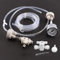 Garosa CO2 Aquarienpflanzen System, CO2 Generator System Kit mit Manometer, CO2 System Pro Rohrventil Manometer Flaschenverschluss Kit