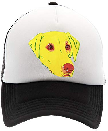 Hopestly Gelb Labrador Gesicht Kappe Baseball Unisex Herren Damen Erwachsene Einstellbar Cap Unisex Men's Women's