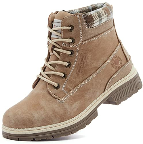 ANJOUFEMME Women's Walking Boots - Ladies Trekking Hiking Boots Camping Backpacking Outdoor Shoes