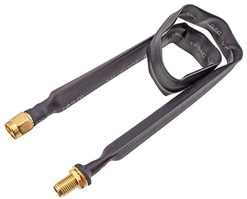 Donkivvy RP-SMA Stecker auf RP-SMA Buchse Koaxialkabel 60 cm für LoRa Antennenverlängerungskabel Helium Hotspot Miner Antennenverlängerungskabel
