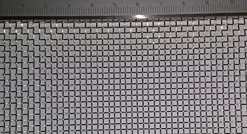 Edelstahl Drahtgewebe (V4A) mit 2mm maschenweite, 0,56mm drahtstärke. (10 Mesh) Maße: 3000mm x 1000mm