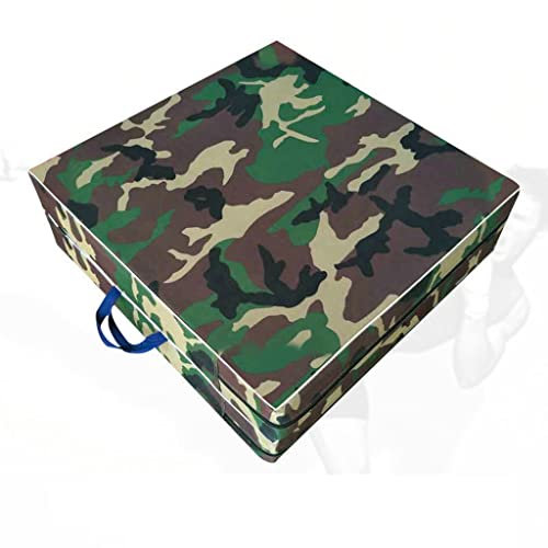 Turnmatte Weichbodenmatte 5/10cm Dicke Camouflage Turnmatte, Faltbare Fitness-Trainingsmatte Aus Oxford-Stoff, Yoga, Tanzen, Sit-Ups, 120 X 60 cm (Size : 120x60x10cm)