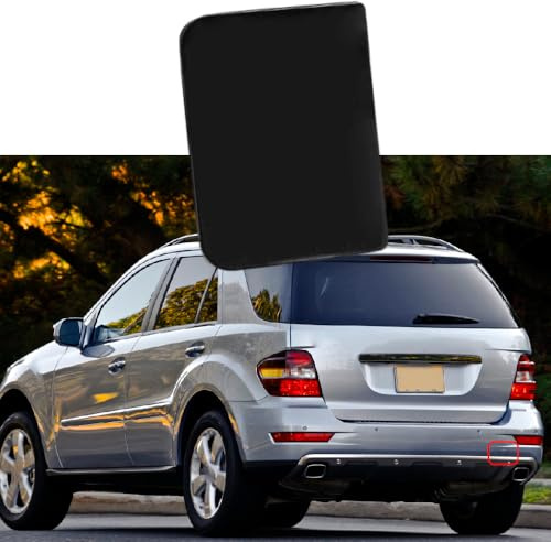 Riloer Tappo di copertura per paraurti posteriore con gancio di traino Compatibile con Mercedes-Benz Classe ML ML320 ML350 ML450 ML500 ML550 2009-2011, 1648853223