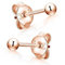 Materia Ohrstecker Silber 925 Damen Rosegold Kugel klein SO-350-4mm