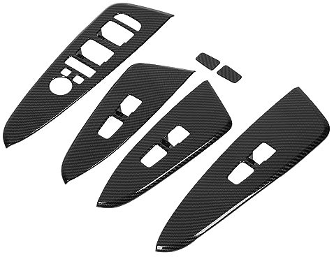 6-teilige Fenster-Bedienfeldabdeckung Im Kohlefaser-Stil für Sportage HEV NQ5