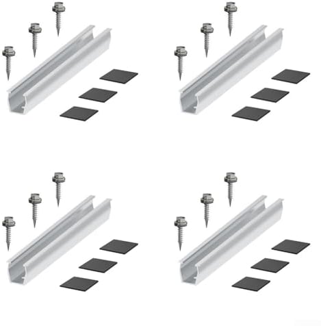 Solarmodul-Halterung, Befestigung für Balkon-Kraftwerke, sichere Unterstützung für Ihre PV-Anlage (4 Set)