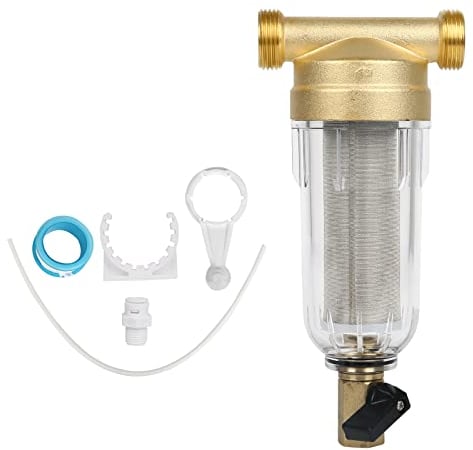 Filtro acqua riutilizzabile da 1/2 pollici, prefiltro per sedimenti, filtro di ricambio per acqua potabile, combinazione di filtri
