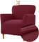 FZKun Stretch Sesselbezug Sesselhusse Elastische Jacquard Sofaüberzug Clubsessel Sessel Bezug, Weicher Sesselschoner mit Armlehne Sitzbezug Für Sessel Mit Armlehne Hussen Für Sessel (Rot)