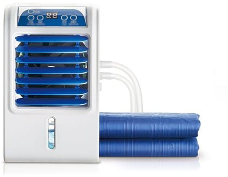 Kngiybo Almohadilla Para Colchón Con Refrigeración Por Agua Breeze, Sistema De Refrigeración De Cama Suave, Control Remoto, Cubrecolchón Con Refrigeración Hidráulica, Funcionamiento S(Size:Cama doble)