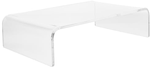 Transparenter Computer Riser für Monitor aus Acryl Ergonomisch Schreibtisch