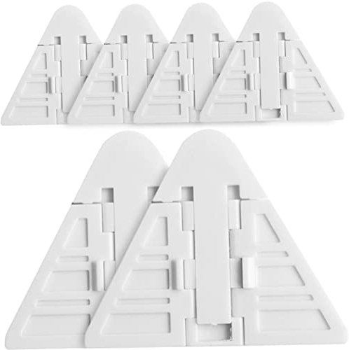 MOBUTOFU 6St Kindersicherung Kindersichere Fenstersicherungen Fenstersicherheitsschloss child safety locks Babysichere Schiebetürschlösser kindersicheres Türschloss Abs Weiß
