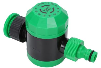 Sefdrert Aspersor mecánico con giratorio, riego de manguera de jardín, temporizador de manguera impermeable de riego, riego de jardín