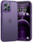 PuyaTeya Upgrade per iPhone 12 pro max case, [protezione militare] custodia protettiva antiurto vellutata opaca antigraffio e anti-impronte digitali per iPhone 12 pro max (viola scuro)