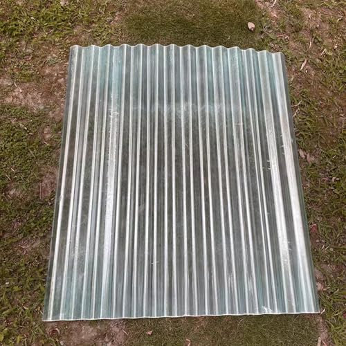 Placas Techo,Captadores de Luz de FRP,Panel para Tejado Transparentes,Chapas Perfiladas Techo de 1,2mm,Láminas de Repuesto a Prueba de Lluvia y Anti-UV,para Invernaderos (0.9x1m/35x39in,8 Pcs)