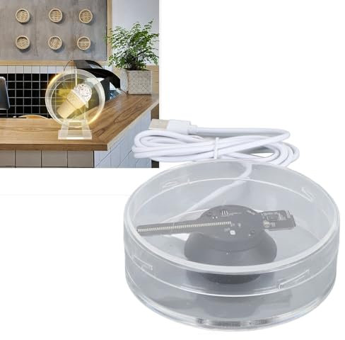 3D Holographic Fan with Remote, 8W USB Mini Hologram Projector for Indoor/Outdoor Use, Supports APP Control & Video Advertising, Christmas Halloween Decoration