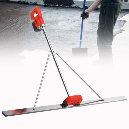 YSXXIAN Règle vibrante pour béton, Outil de nivellement de Surface, avec Planche de 5 Pieds, Machine vibrante de Finition de Ciment de 1,5 m