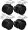 Xpieoyrm Set di 4 Ruote Girevoli per Mobili con 2 Freni, Ruote per Carrello 50 mm, Rotelle per Mobili Silenziose Girevoli a 360°, Rotelle per Trasporto, per Spostare Mobili Piccole, Tavolini, Tavolo