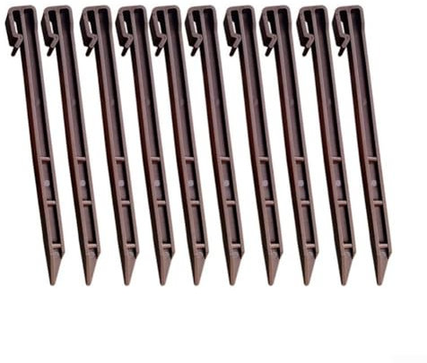 Garten-Rasen-Trennwand PE Einfassung Zaun für effektive Landschaftsgestaltung und Außendekoration (brauner fester Flor)