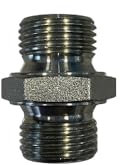 Raccordo Oleodinamico Adattatore Maschio-Maschio, 1/2 Gas Cilindrico, Tenuta Cono 60°