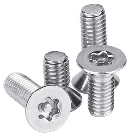 Tornillos de seguridad Torx avellanados de acero inoxidable M2-M10, 10 piezas, M4x35mm