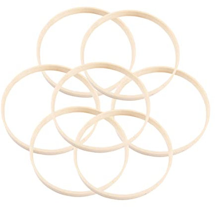 VALICLUD 20Stücke Dreamcatcher Ringe DIY Bastelmaterial für Windspiele Kränze und Mandalas aus Natürlichem Langlebigem für Kreative