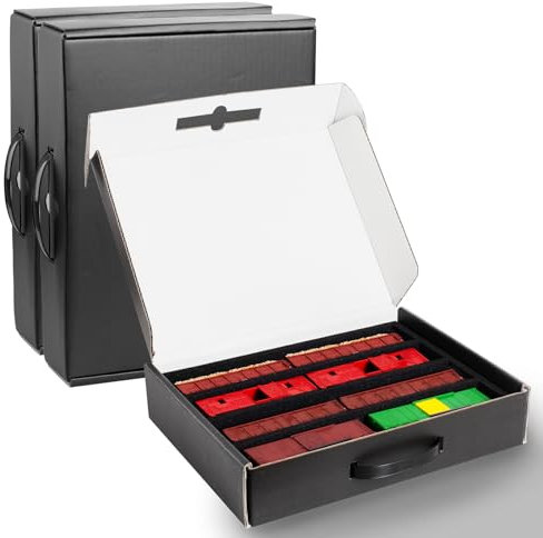 Cyiwniao HO Gauge Model Train Storage Box, 4 Slots Horizontal Compatible with Model Railway locomotives, Wagons and Vehicles, HO Scale Train Accessories (1)