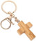TOVINANNA Croix Bois Olivier Accessoire Décoratif Unique pour Sac Décoration de Clé Charm de Prière