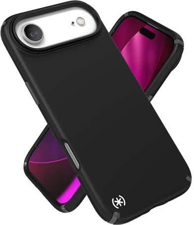 Speck PRESIDIO2 PRO für iPhone 17 Air Hülle, MagSafe-kompatibel, schlanke Schutzhülle, Schwarz/Schiefergrau/Weiß