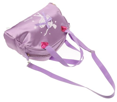 Warmhm Violette Balletttasche für Mädchen aus Oxford Stoff mit Geräumigem Innenfach und Bequemen Einzelschultergurt für Täglichen Gebrauch und Tanzunterricht