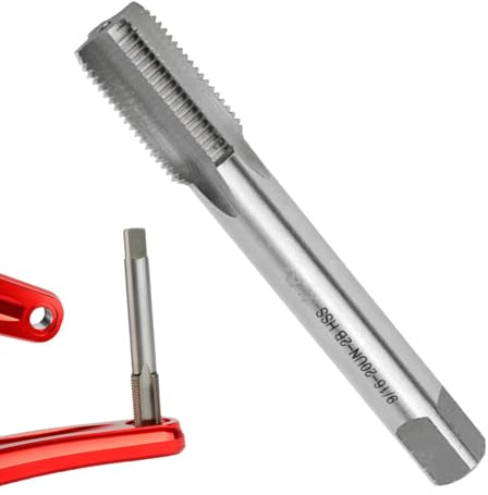 Générique Gewindebohrer-Set – Fahrradkurbel | Gewindebohrer und Matrizen Set | Vlo Pedal-Reparaturwerkzeug | Tragbares Einhändiges Fahrradpedalgewindewerkzeug | für LO